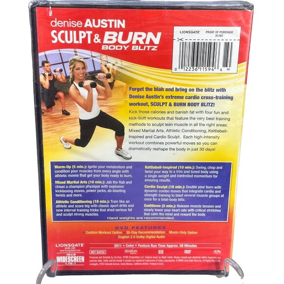 Lionsgate Denise Austin Sculpt & Burn Body Blitz DVD New - Picture 2 of 8